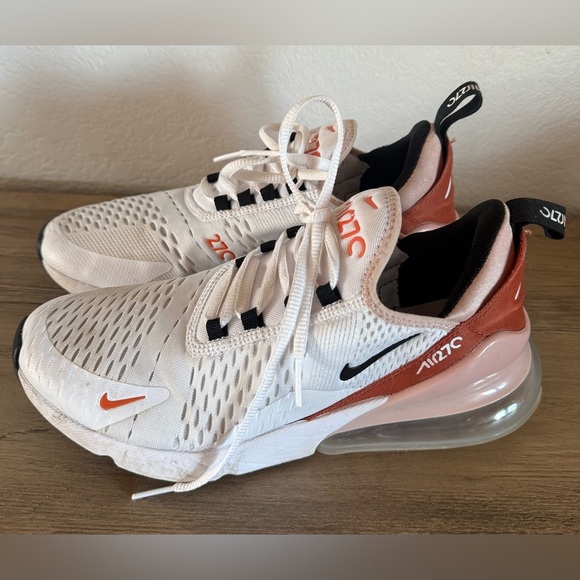Nike Shoes - Nike White and Orange Athletic Shoes